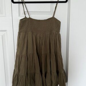 Edikted Tiered Smocked Spaghetti Strap mini Dress